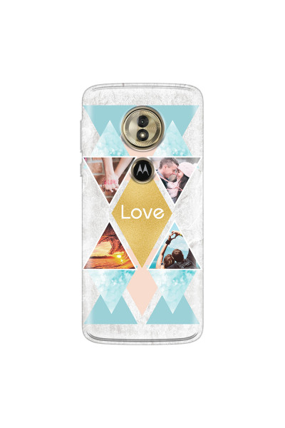 MOTOROLA by LENOVO - Moto G6 Play - Soft Clear Case - Triangle Love Photo