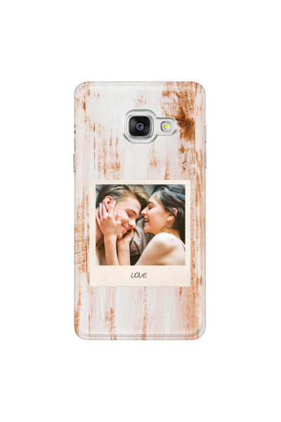 SAMSUNG - Galaxy A5 2017 - Soft Clear Case - Wooden Polaroid