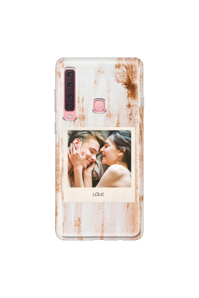 SAMSUNG - Galaxy A9 2018 - Soft Clear Case - Wooden Polaroid