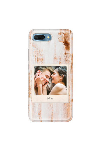 HONOR - Honor 10 - Soft Clear Case - Wooden Polaroid