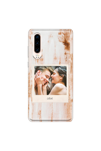 HUAWEI - P30 - Soft Clear Case - Wooden Polaroid