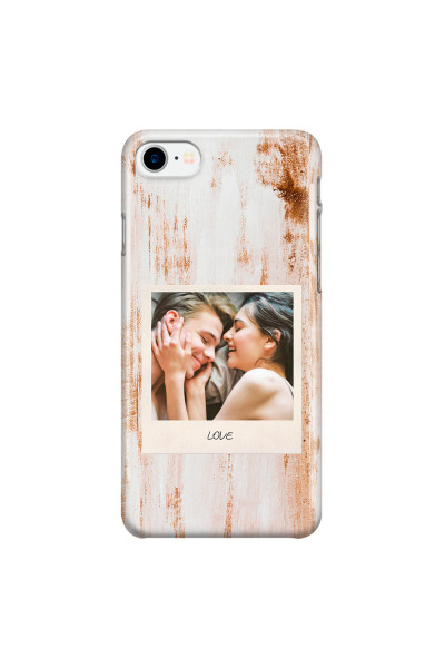 APPLE - iPhone 7 - 3D Snap Case - Wooden Polaroid