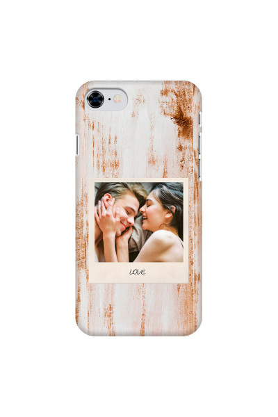 APPLE - iPhone 8 - 3D Snap Case - Wooden Polaroid
