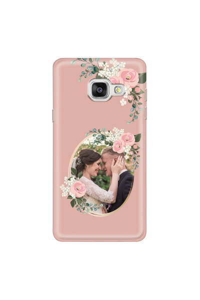 SAMSUNG - Galaxy A5 2017 - Soft Clear Case - Pink Floral Mirror Photo