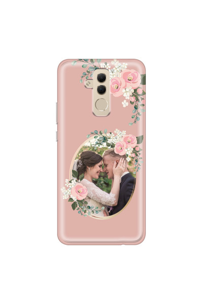 HUAWEI - Mate 20 Lite - Soft Clear Case - Pink Floral Mirror Photo
