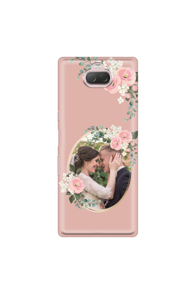 SONY - Sony 10 Plus - Soft Clear Case - Pink Floral Mirror Photo