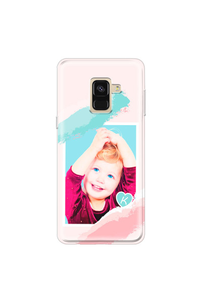 SAMSUNG - Galaxy A8 - Soft Clear Case - Kids Initial Photo