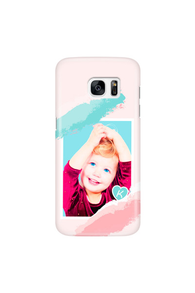 SAMSUNG - Galaxy S7 Edge - 3D Snap Case - Kids Initial Photo