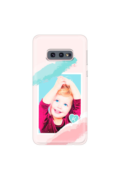 SAMSUNG - Galaxy S10e - Soft Clear Case - Kids Initial Photo
