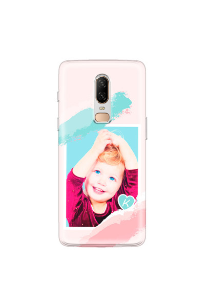 ONEPLUS - OnePlus 6 - Soft Clear Case - Kids Initial Photo
