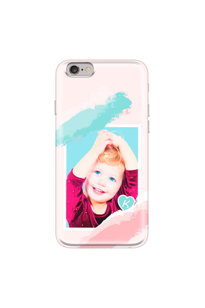 APPLE - iPhone 6S - Soft Clear Case - Kids Initial Photo