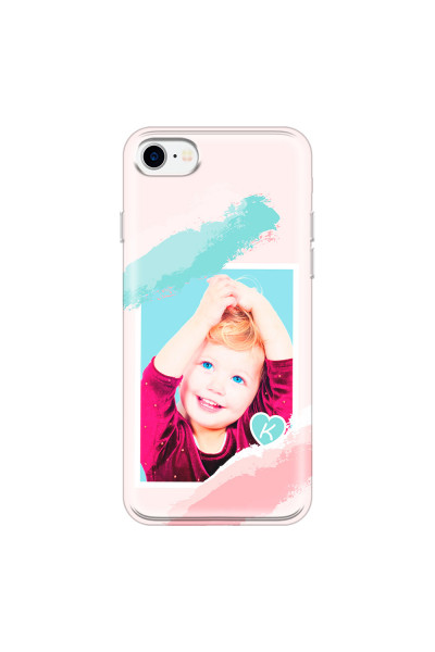 APPLE - iPhone 7 - Soft Clear Case - Kids Initial Photo