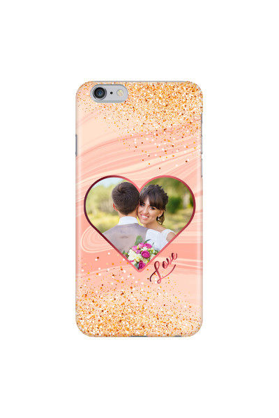 APPLE - iPhone 6S Plus - 3D Snap Case - Glitter Love Heart Photo