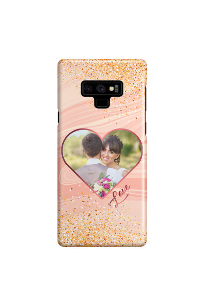 SAMSUNG - Galaxy Note 9 - 3D Snap Case - Glitter Love Heart Photo