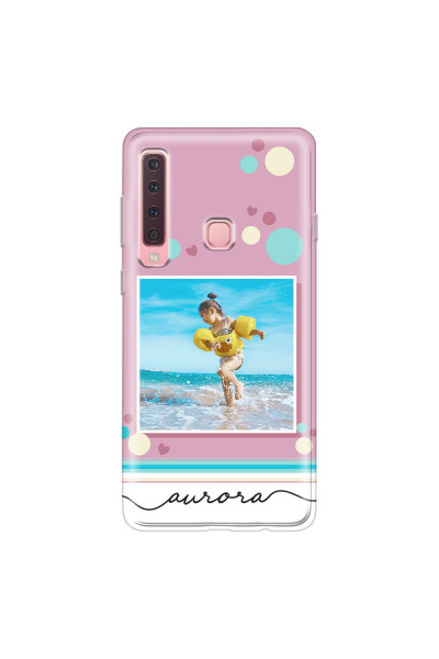 SAMSUNG - Galaxy A9 2018 - Soft Clear Case - Cute Dots Photo Case