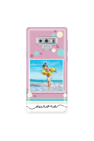 SAMSUNG - Galaxy Note 9 - Soft Clear Case - Cute Dots Photo Case