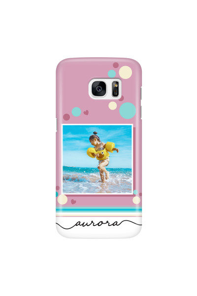 SAMSUNG - Galaxy S7 Edge - 3D Snap Case - Cute Dots Photo Case