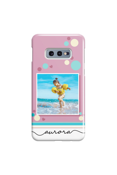SAMSUNG - Galaxy S10e - 3D Snap Case - Cute Dots Photo Case