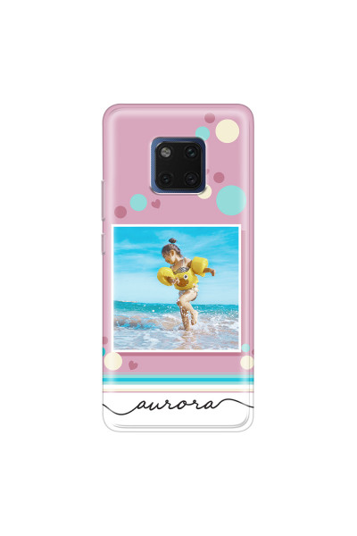 HUAWEI - Mate 20 Pro - Soft Clear Case - Cute Dots Photo Case