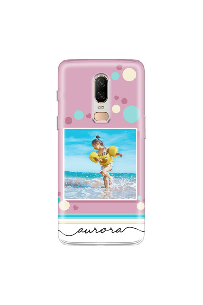 ONEPLUS - OnePlus 6 - Soft Clear Case - Cute Dots Photo Case