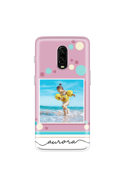ONEPLUS - OnePlus 6T - Soft Clear Case - Cute Dots Photo Case