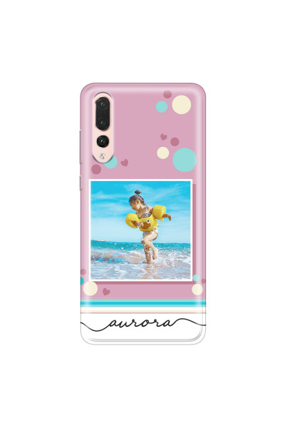 HUAWEI - P20 Pro - Soft Clear Case - Cute Dots Photo Case