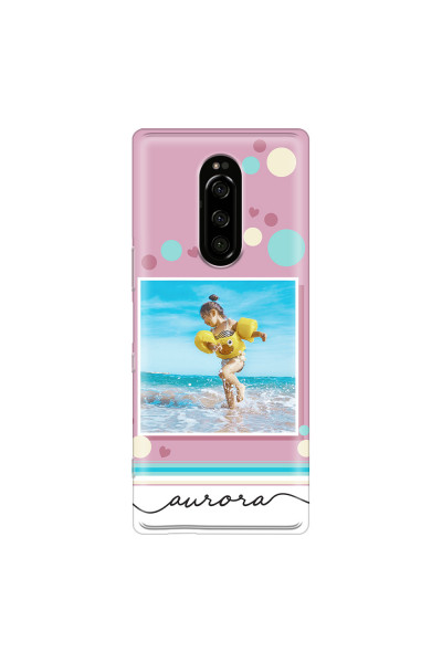 SONY - Sony 1 - Soft Clear Case - Cute Dots Photo Case
