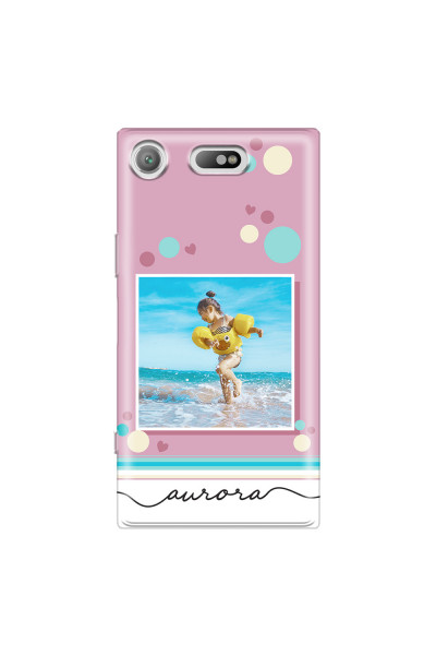 SONY - Sony XZ1 Compact - Soft Clear Case - Cute Dots Photo Case