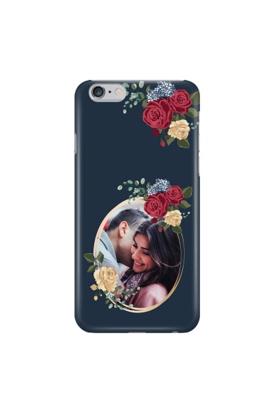 APPLE - iPhone 6S - 3D Snap Case - Blue Floral Mirror Photo
