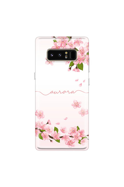 SAMSUNG - Galaxy Note 8 - Soft Clear Case - Sakura Handwritten