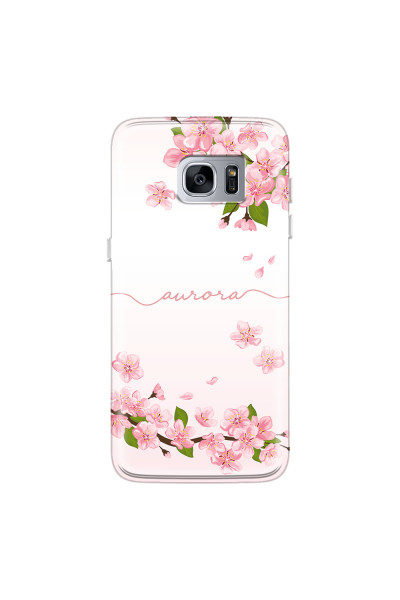 SAMSUNG - Galaxy S7 Edge - Soft Clear Case - Sakura Handwritten