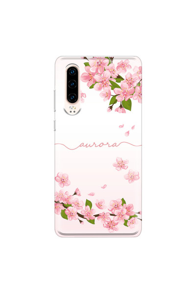 HUAWEI - P30 - Soft Clear Case - Sakura Handwritten