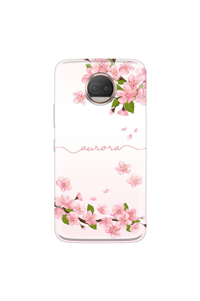 MOTOROLA by LENOVO - Moto G5s Plus - Soft Clear Case - Sakura Handwritten