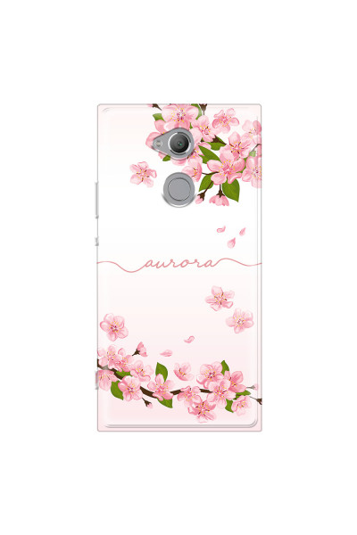 SONY - Sony XA2 Ultra - Soft Clear Case - Sakura Handwritten