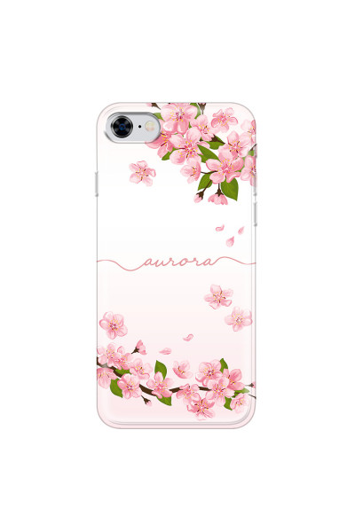 APPLE - iPhone 8 - Soft Clear Case - Sakura Handwritten
