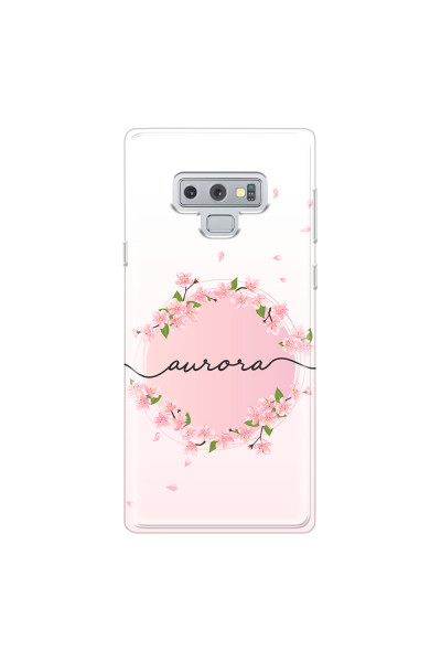 SAMSUNG - Galaxy Note 9 - Soft Clear Case - Sakura Handwritten Circle
