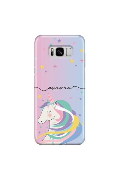 SAMSUNG - Galaxy S8 - 3D Snap Case - Pink Unicorn Handwritten