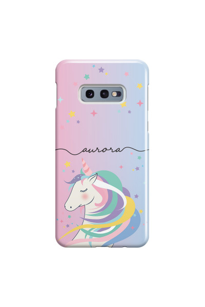 SAMSUNG - Galaxy S10e - 3D Snap Case - Pink Unicorn Handwritten
