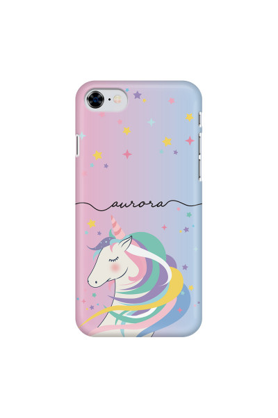 APPLE - iPhone 8 - 3D Snap Case - Pink Unicorn Handwritten