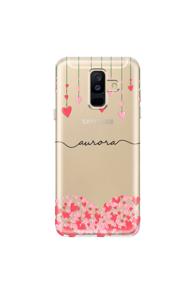 SAMSUNG - Galaxy A6 Plus - Soft Clear Case - Love Hearts Strings