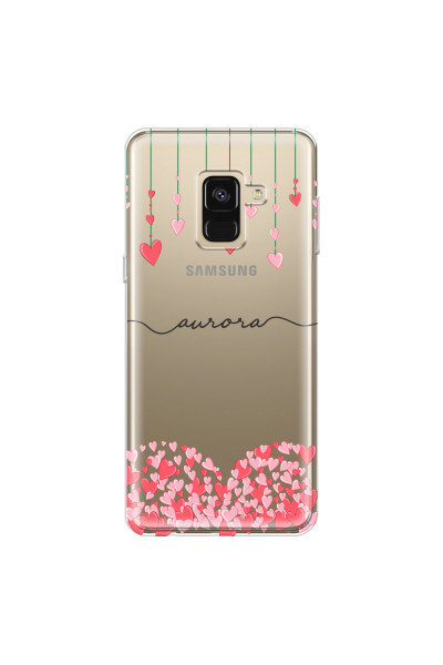SAMSUNG - Galaxy A8 - Soft Clear Case - Love Hearts Strings