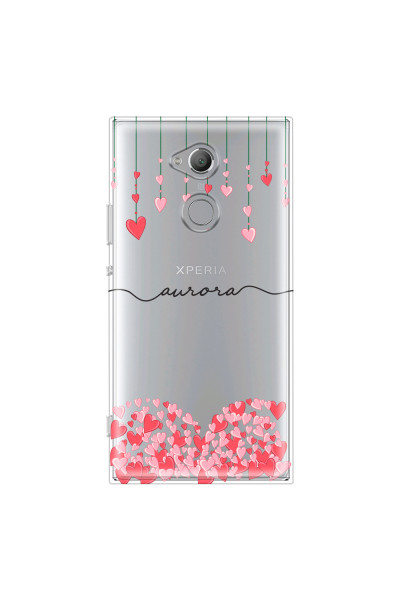 SONY - Sony XA2 Ultra - Soft Clear Case - Love Hearts Strings
