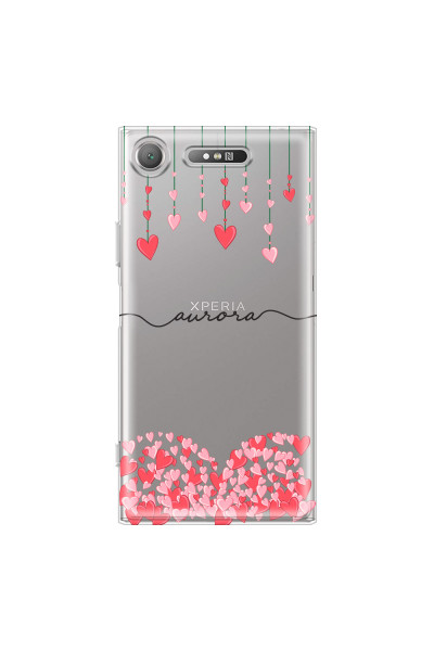 SONY - Sony XZ1 - Soft Clear Case - Love Hearts Strings
