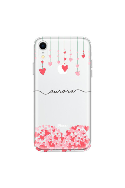 APPLE - iPhone XR - Soft Clear Case - Love Hearts Strings