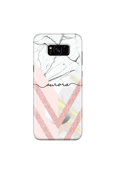 SAMSUNG - Galaxy S8 Plus - 3D Snap Case - Glitter Marble Handwritten