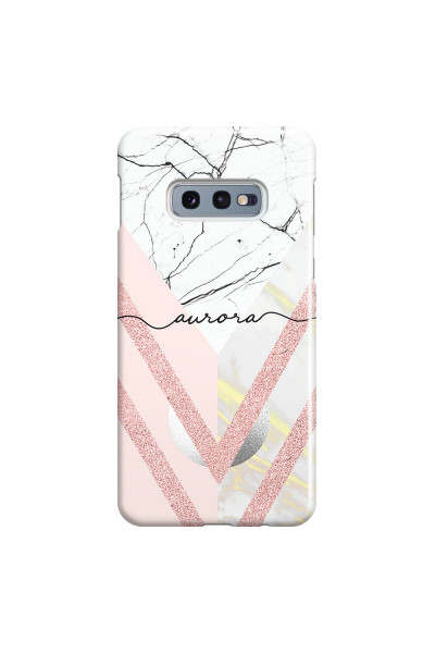 SAMSUNG - Galaxy S10e - 3D Snap Case - Glitter Marble Handwritten