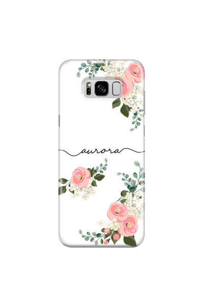 SAMSUNG - Galaxy S8 - 3D Snap Case - Pink Floral Handwritten