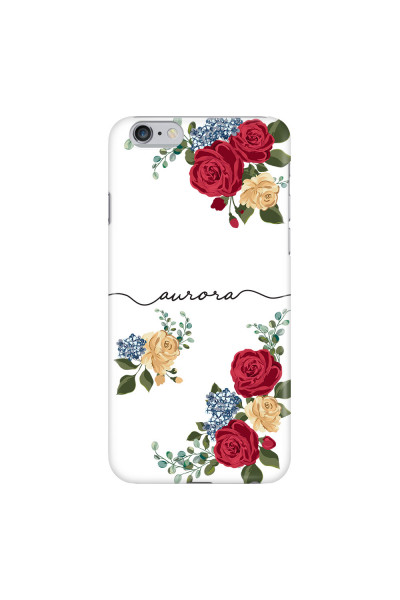 APPLE - iPhone 6S Plus - 3D Snap Case - Red Floral Handwritten