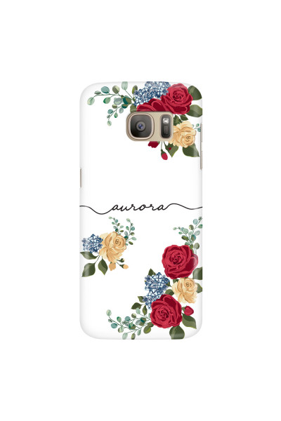 SAMSUNG - Galaxy S7 - 3D Snap Case - Red Floral Handwritten