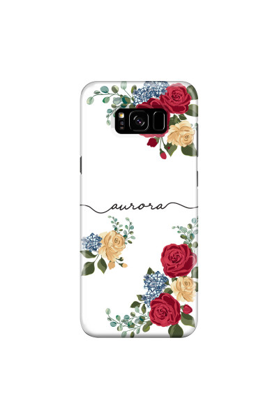 SAMSUNG - Galaxy S8 Plus - 3D Snap Case - Red Floral Handwritten